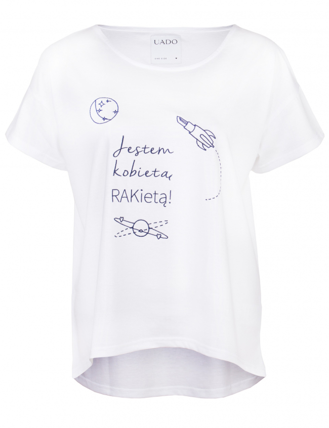 Femi-Shirt "Jestem Kobietą Rakietą"